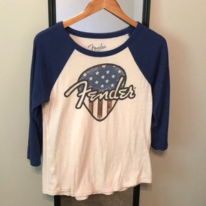 Lucky Brand graphic Fender tee